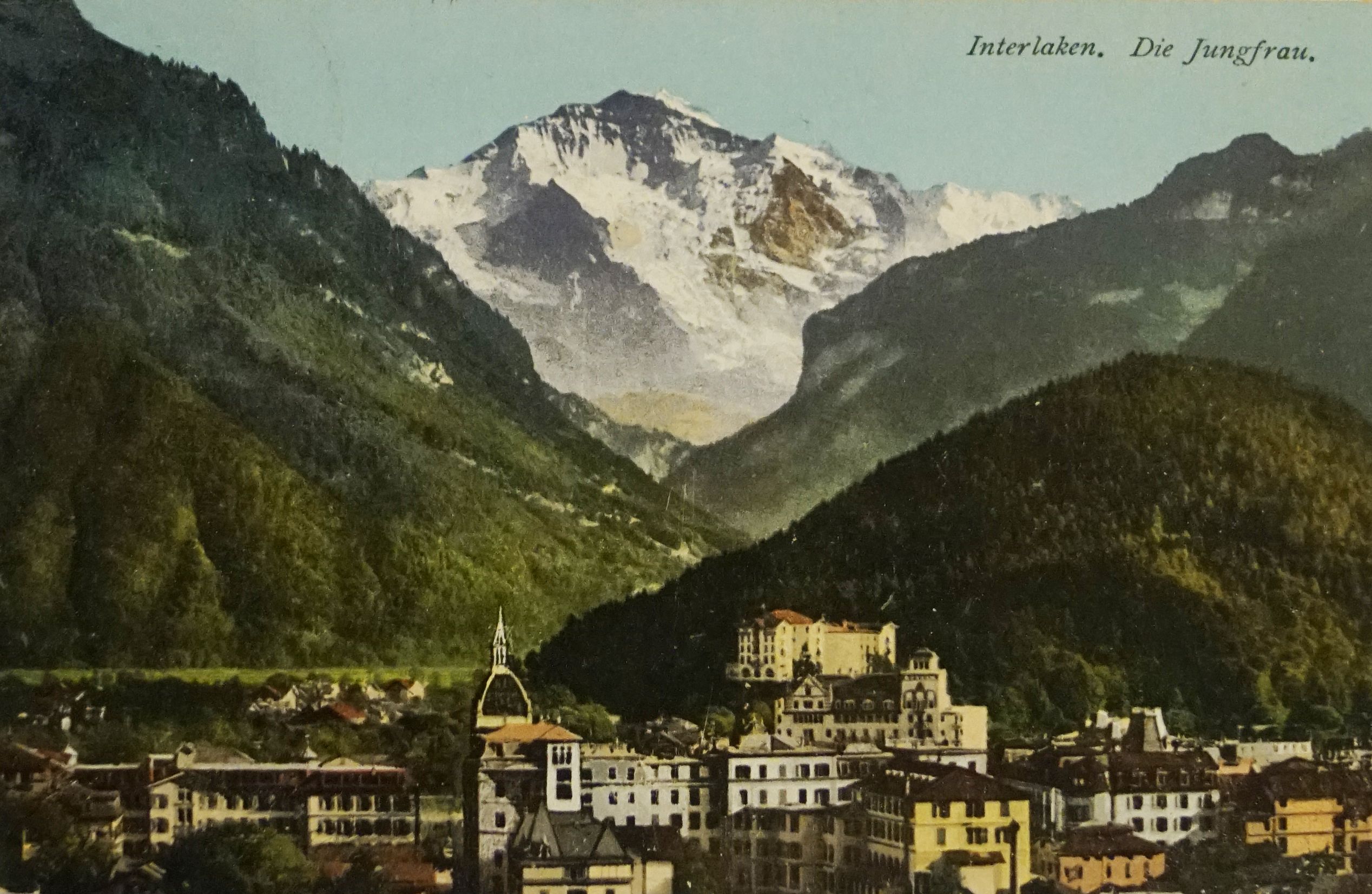 Interlaken Швейцария зеленые