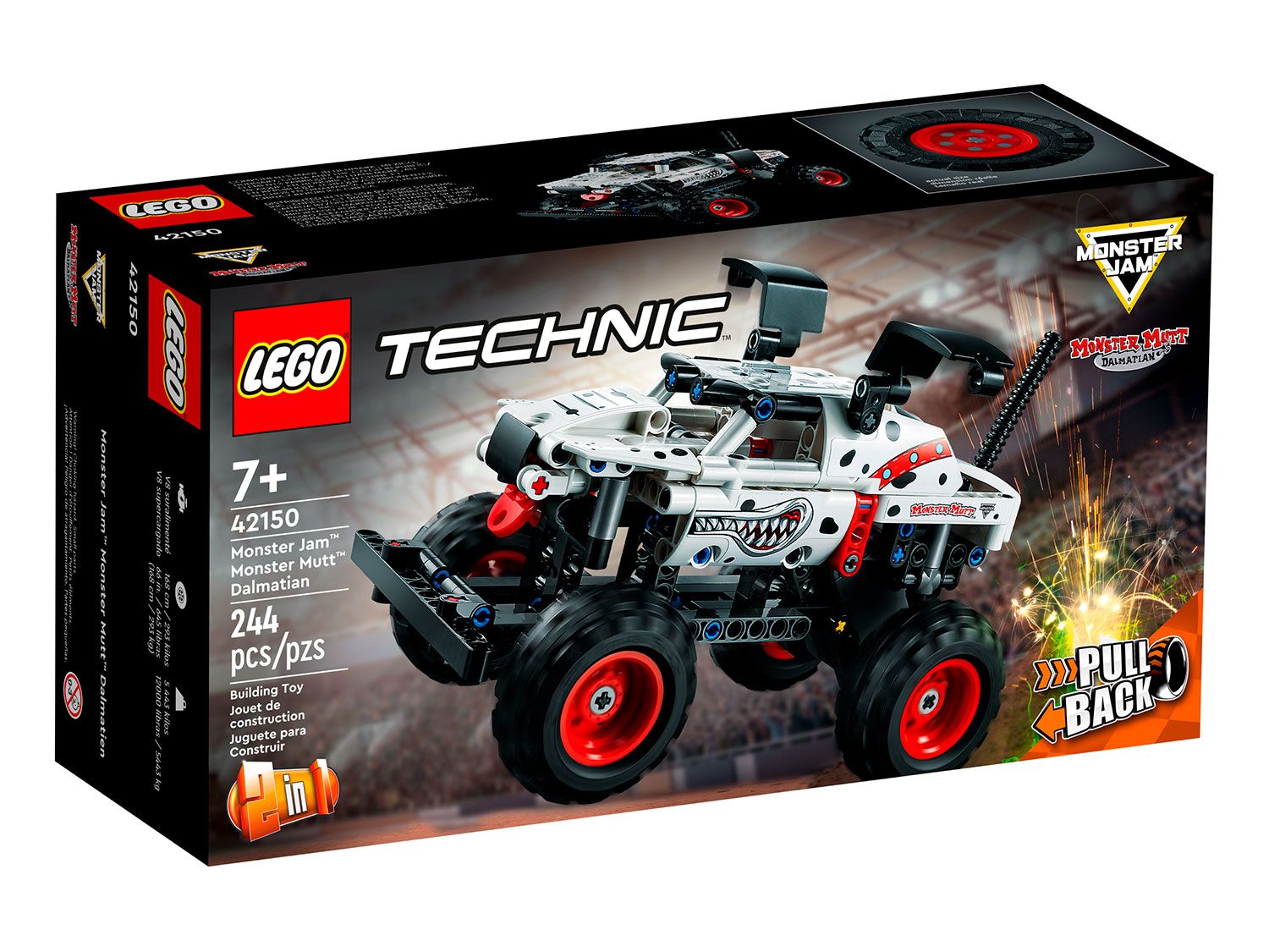 Конструктор LEGO Technic Внедорожник монстр-трак Далматин, 244 детали, 7+,  42150