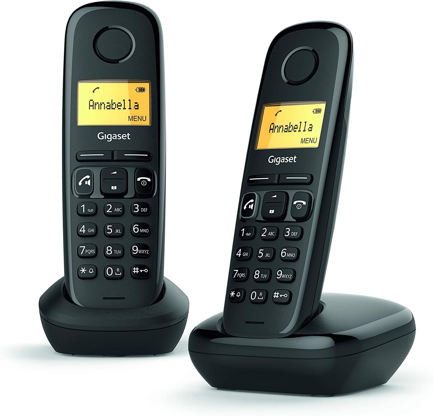 Радиотелефон DECT Gigaset A270 DUO Black / домашний беспроводной телефон с  дополнительной трубкой - купить с доставкой по выгодным ценам в  интернет-магазине OZON (1058441271)