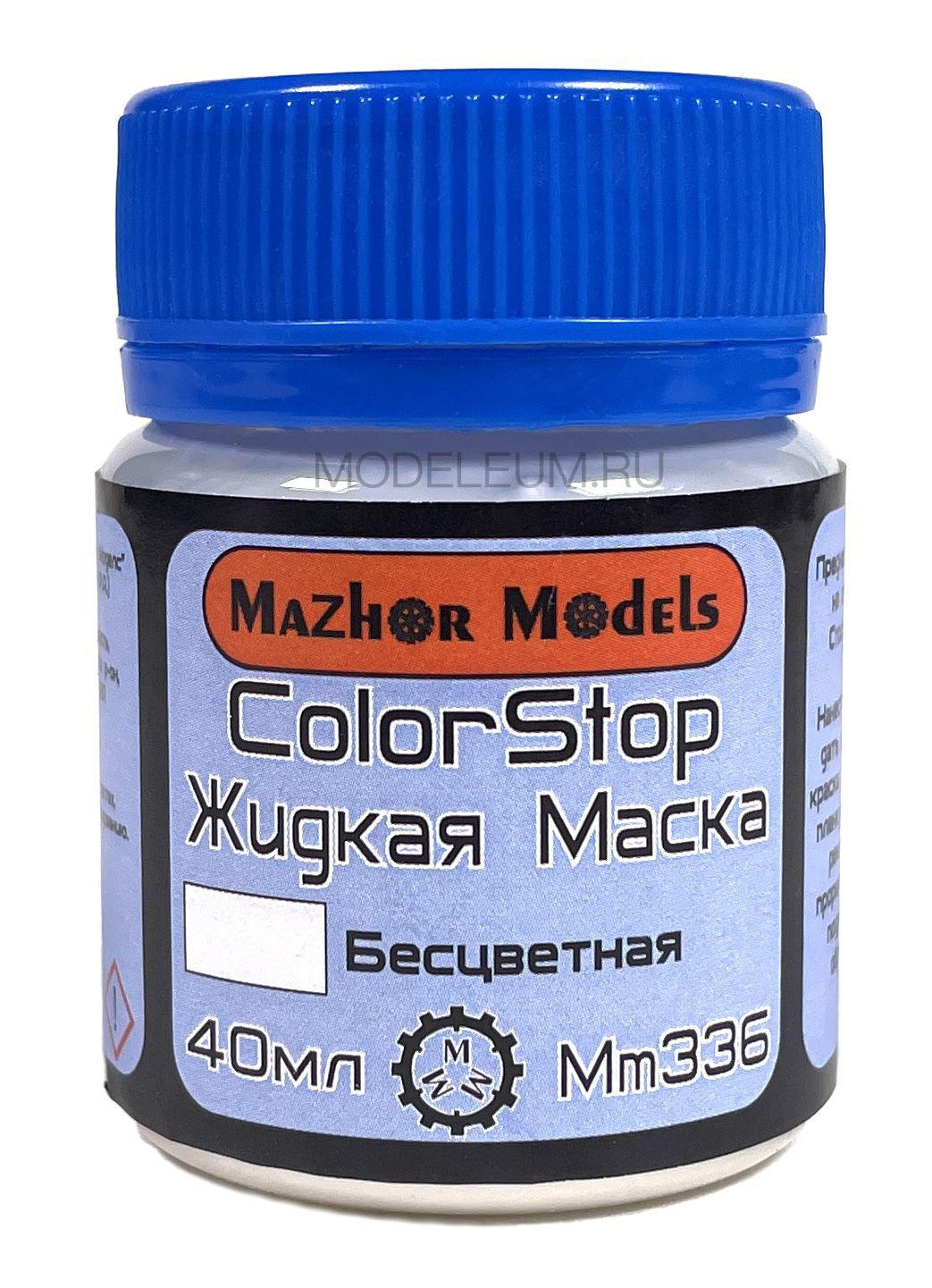 MazhorModelsЖидкаямаскаColorStop,Бесцветная,40мл