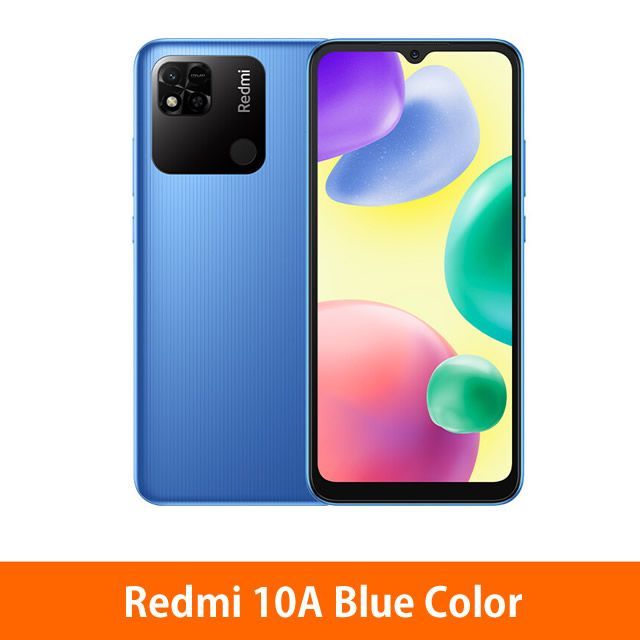 XiaomiМобильныйтелефонОригинальныйXiaomiRedmi10Aмобильныхтелефонов4гб128гбглобальнойверсии13MPкамера5000mAhсмартфон,голубой