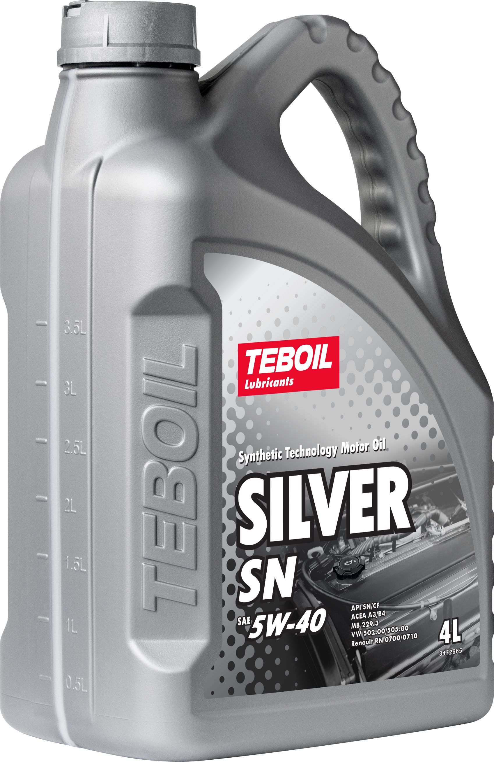 TEBOIL SILVER SN 5W-40 Масло моторное, Синтетическое, 4 л