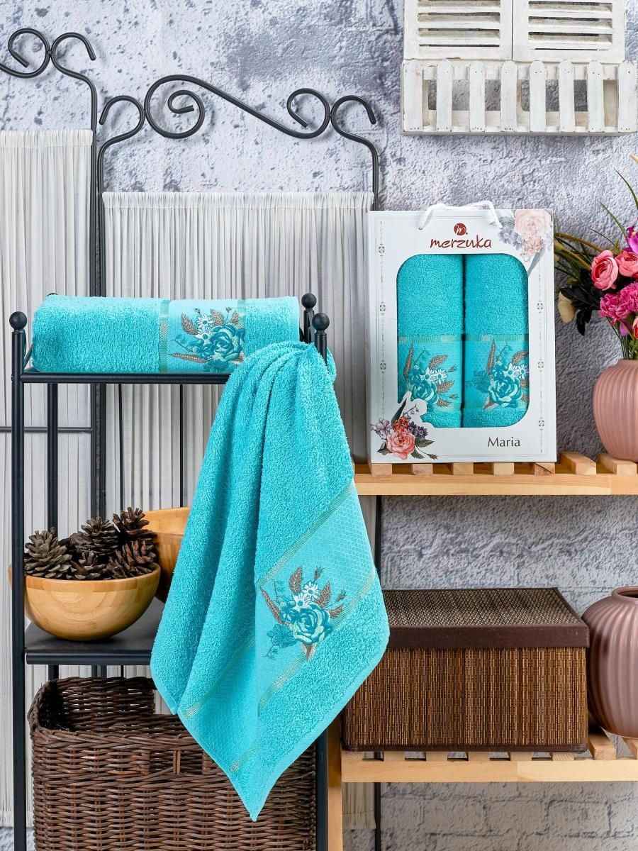 Merzuka набор полотенца. (50x80/2)(70х130/1) 3 шт. в короб. к-т полотенец махровых merzuka (50*90;70*140) brentis цв. метеор 2 пр.