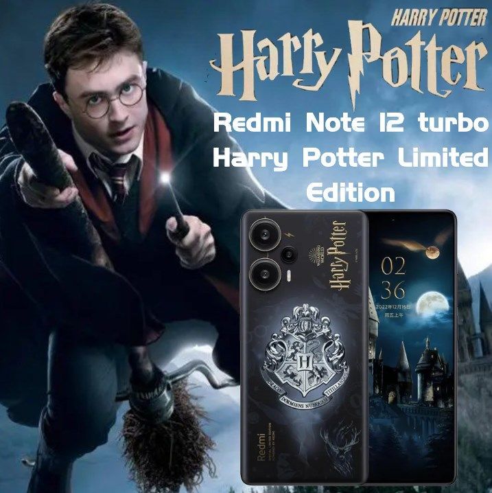 RedmiСмартфонNote12turboHarryPotterLimitedEdition12/256ГБ,черный