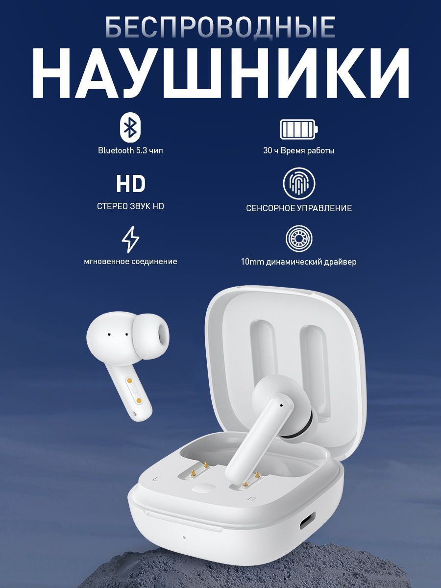 Наушники Внутриканальные QCY HT06 - купить по доступным ценам в  интернет-магазине OZON (958504479)