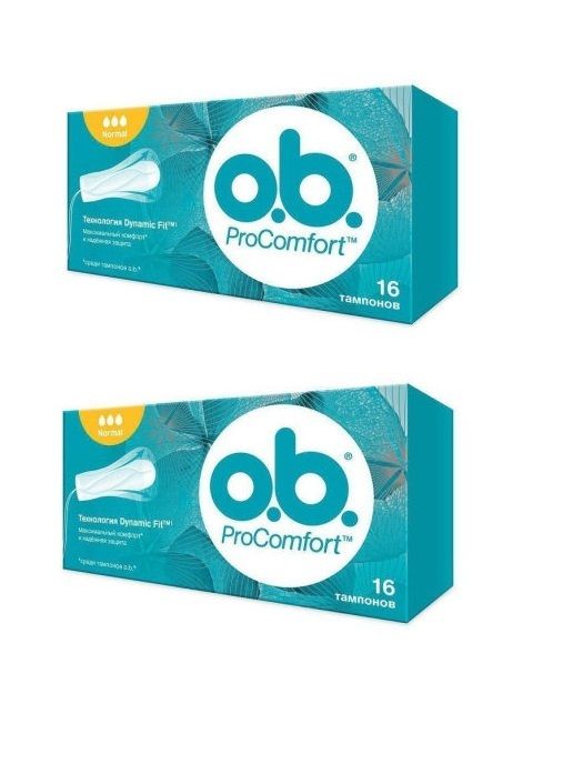 ОБИ o.b. Тампоны ProComfort Normal 16 шт. (Германия), 2 шт.