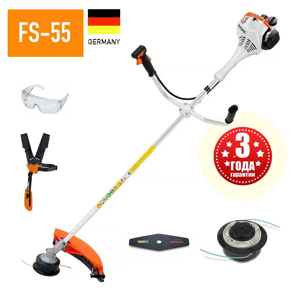 Ремонт триммера Stihl FS 55. Замена топливного фильтра