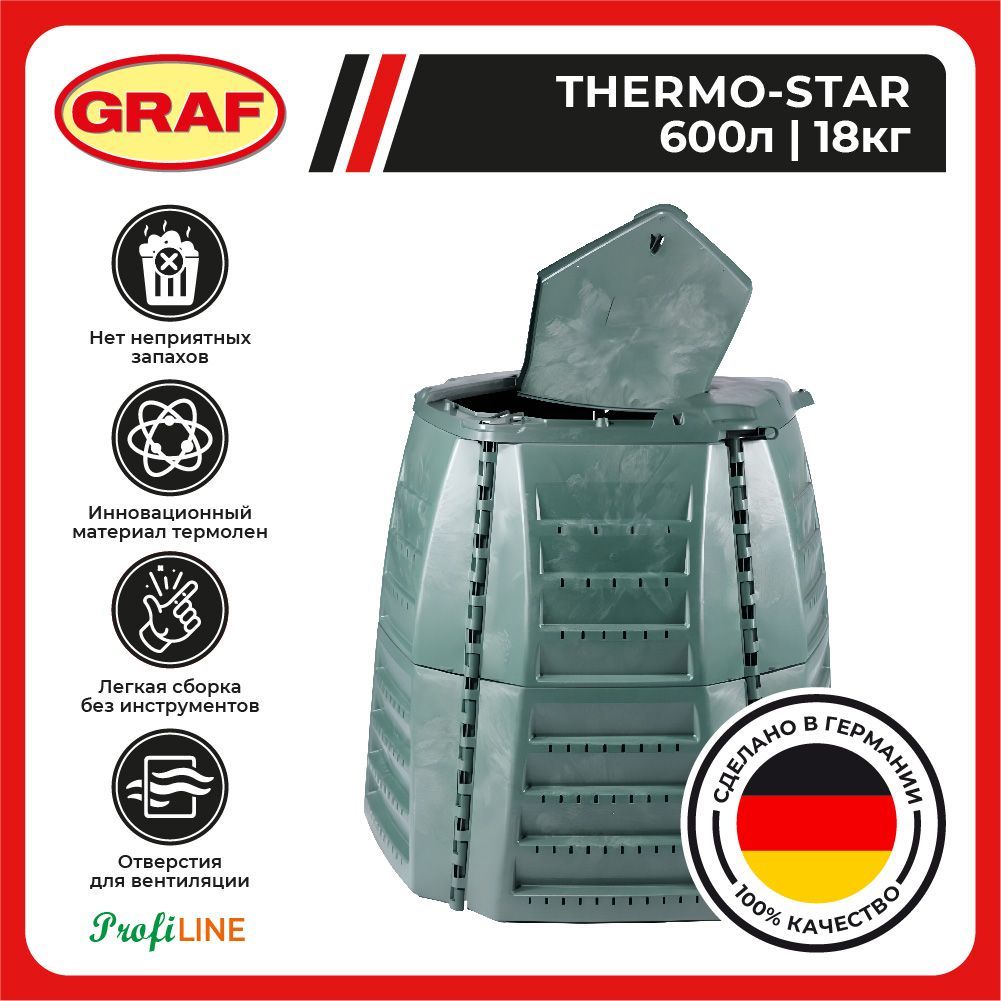 Graf thermo. Компостер 600 л. 2020. Термо Graf Швеция.