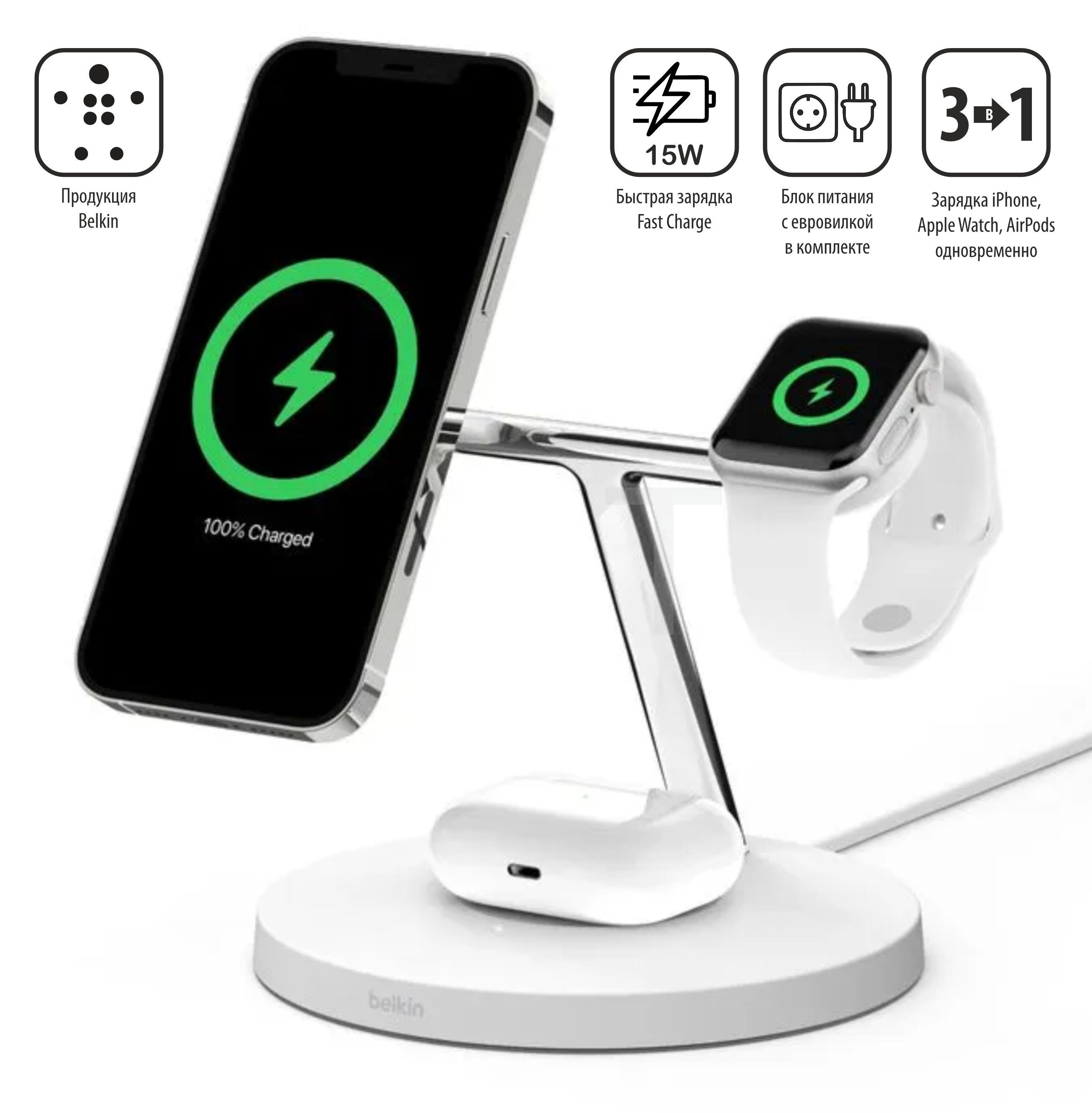 15 pro беспроводная зарядка. Wireless Charger 3in1 беспроводная зарядка. Беспроводная зарядка магсейф для Apple. Док‑станция Belkin 3 в 1. Belkin 3-in-1 Wireless Charger with MAGSAFE.