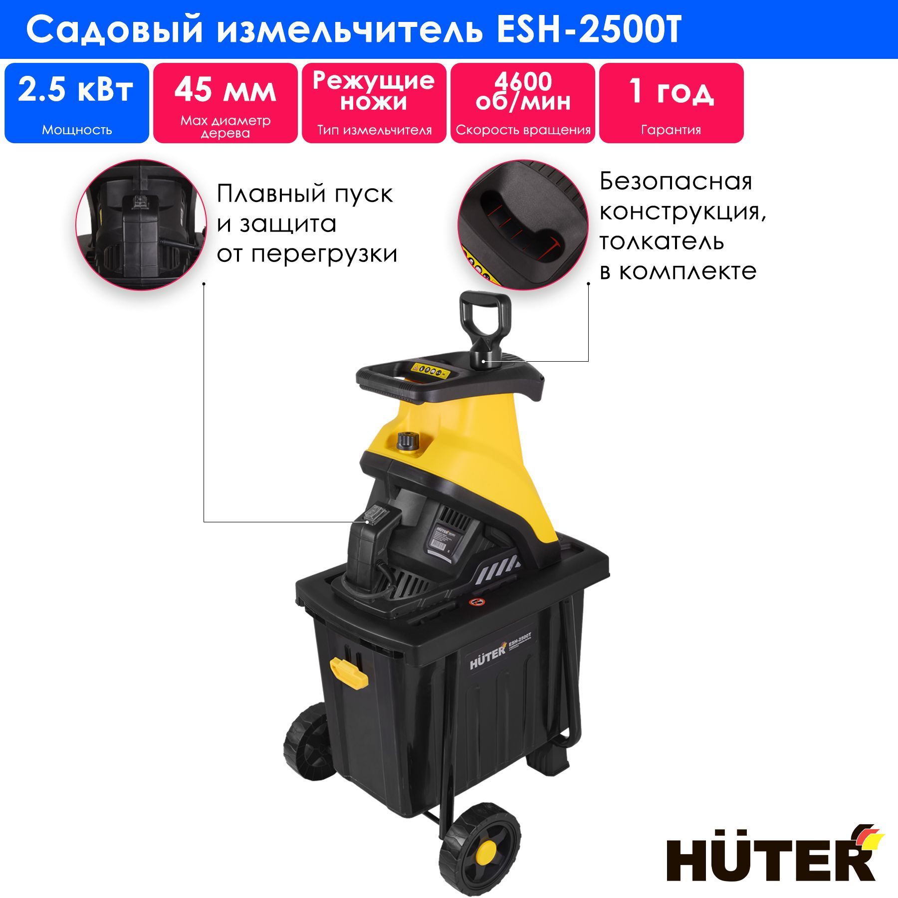 Садовый измельчитель esh 2500t huter. Садовый измельчитель Huter. Садовые измельчители Huter устройство.