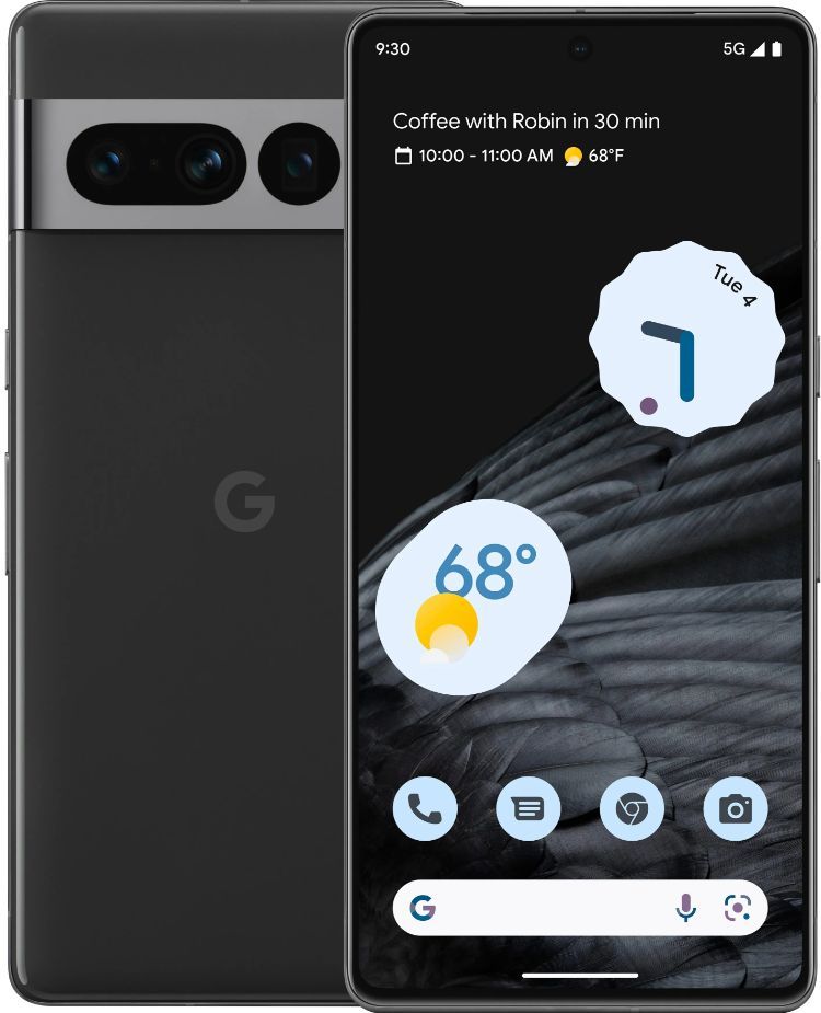 GoogleСмартфонGooglePixel7Pro（Европейскаяверсия）12/128ГБ,черный,темно-серый