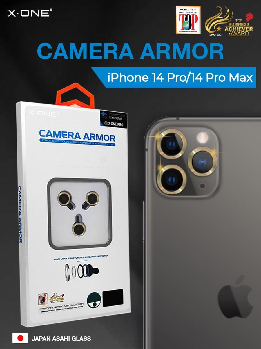 Сапфировое стекло на камеру для iPhone 14 Pro/14 Pro Max X-ONE Sapphire  Camera Armor - цвет Golden / линзы / авиа-алюминиевый корпус - купить с  доставкой по выгодным ценам в интернет-магазине OZON (778893745)