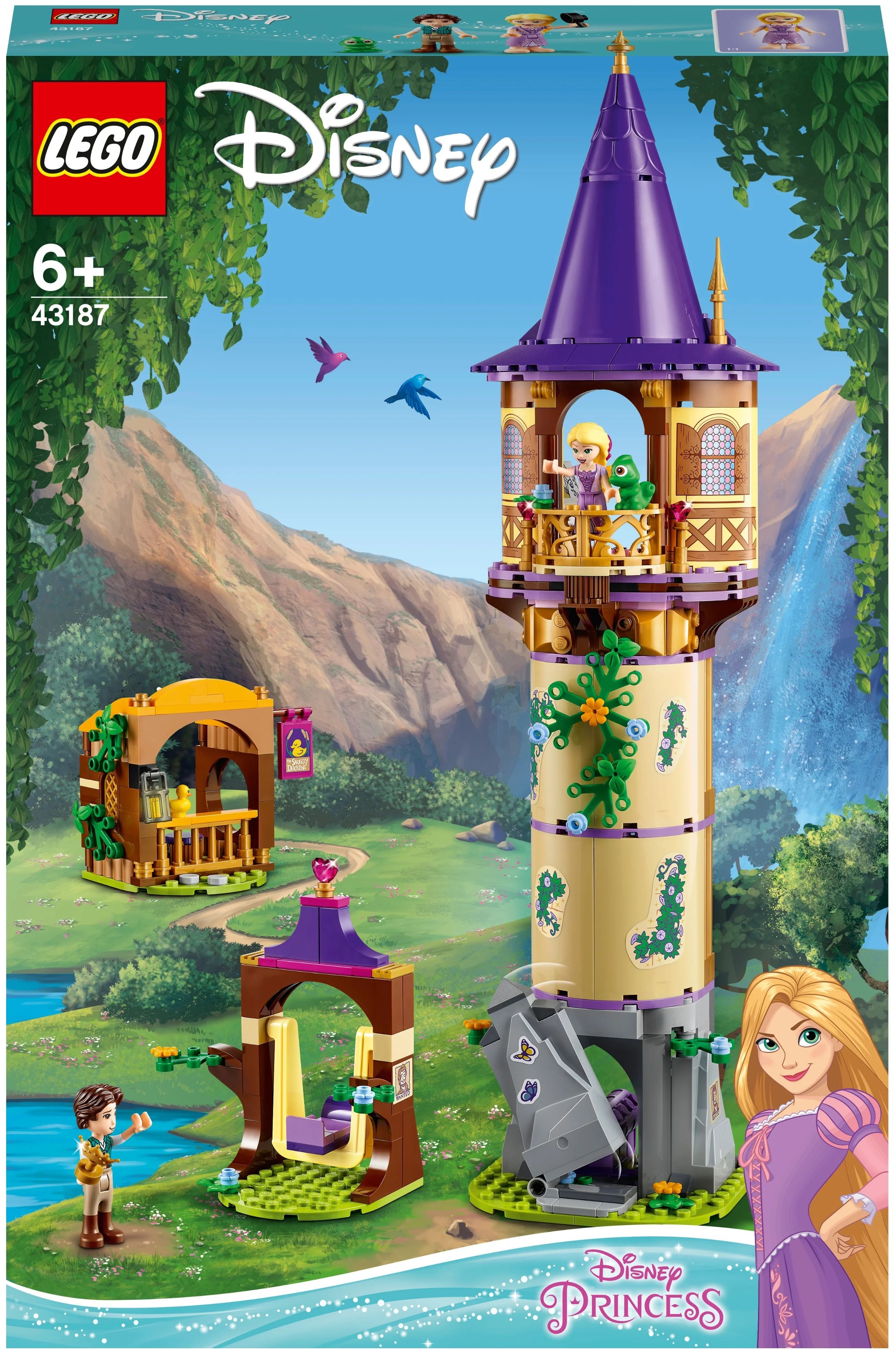 Конструктор LEGO Disney Princess 43187 Башня Рапунцель, 369 дет. - купить с  доставкой по выгодным ценам в интернет-магазине OZON (1052170056)