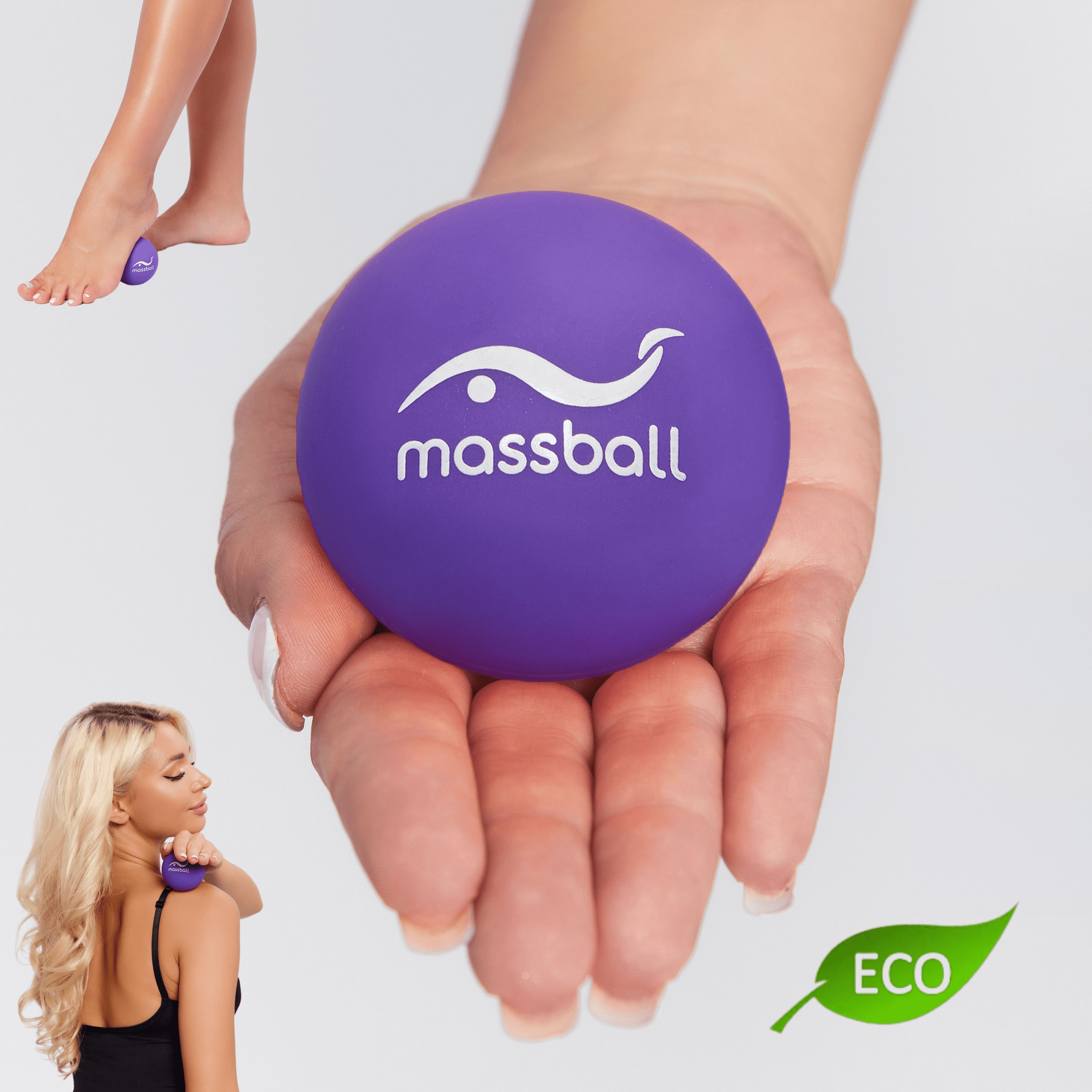 Спортивный массажный мяч Massball, для МФР, йоги и фитнеса / Премиум материал Силикон 100% / Фиолетовый, 6см купить c доставкой на OZON по низкой цене (1046763905)