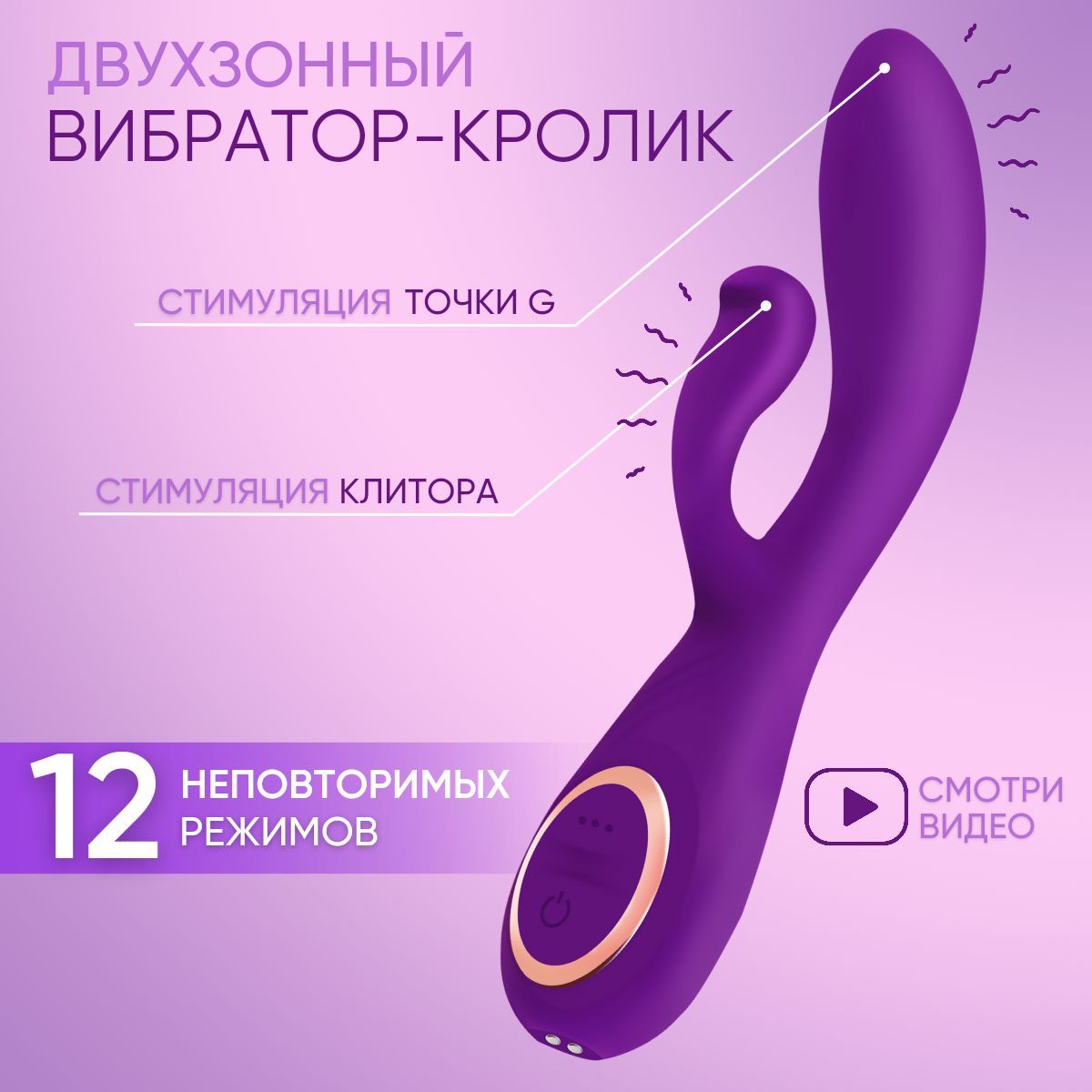 Вибратор женский кролик EROTIC LAB с двойной стимуляцией клитора и точки  джи 12 режимов вибрации секс игрушка 18+ - купить с доставкой по выгодным  ценам в интернет-магазине OZON (966565611)