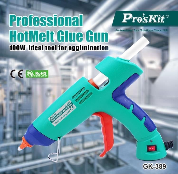 Клеевой пистолет Pro'skit GK-389B, 100 Вт