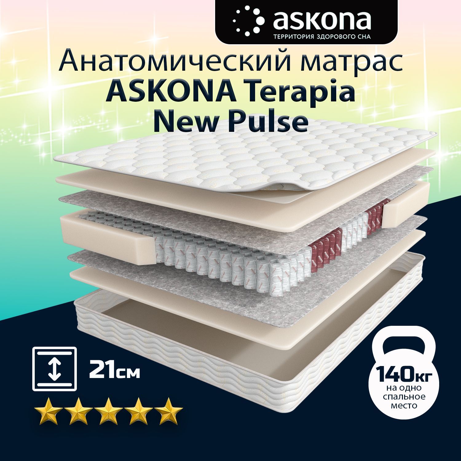 матрас askona terapia new pulse