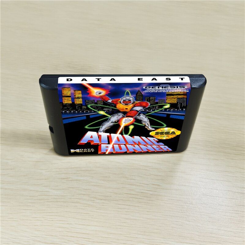 Atomic Runner 16bit Cartridge Card For Sega Genesis Mega Drive MD Console
