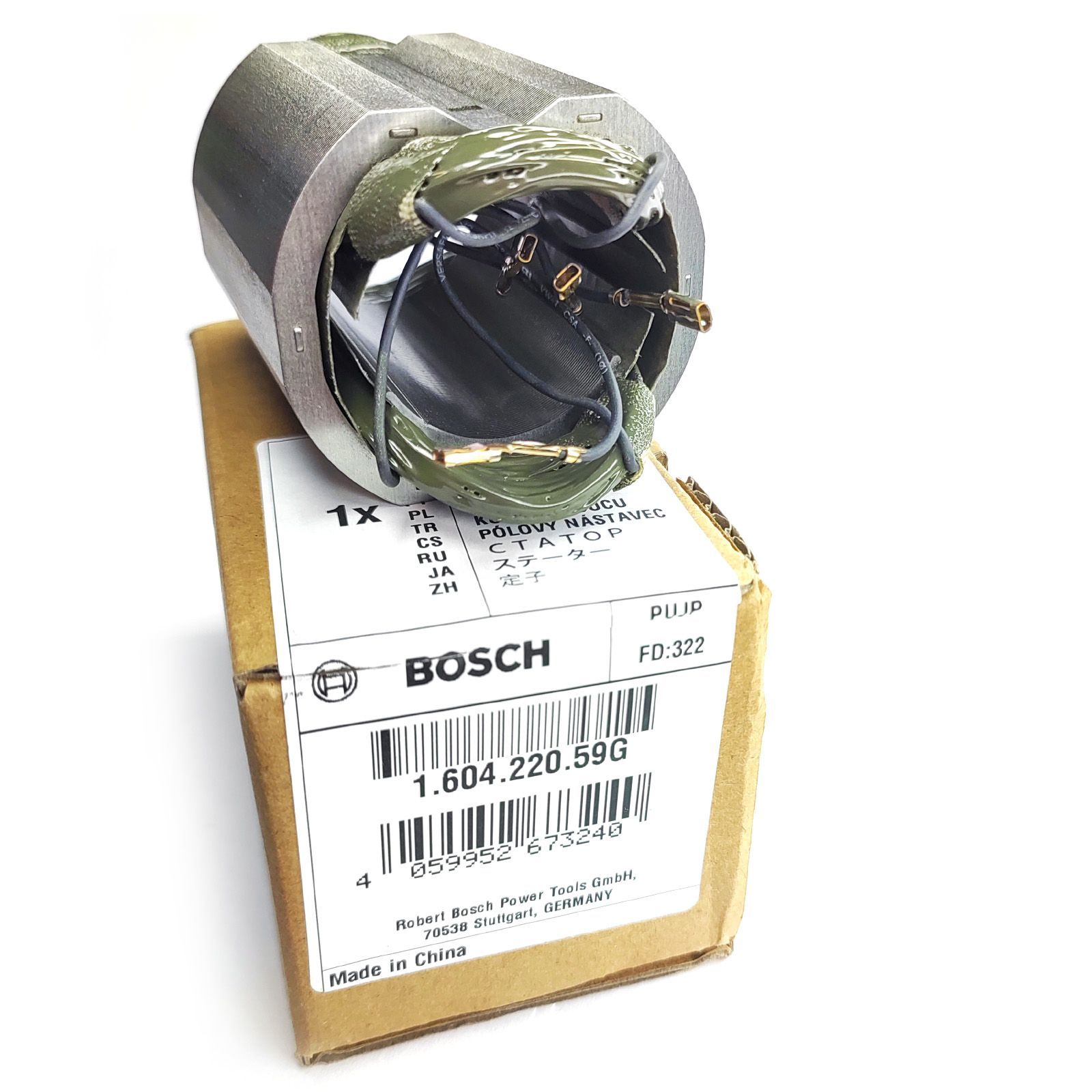 Статор для болгарки BOSCH GWS 880, GWS 9-115, GWS 9-115 S, артикул 160422059G(1619P10953)