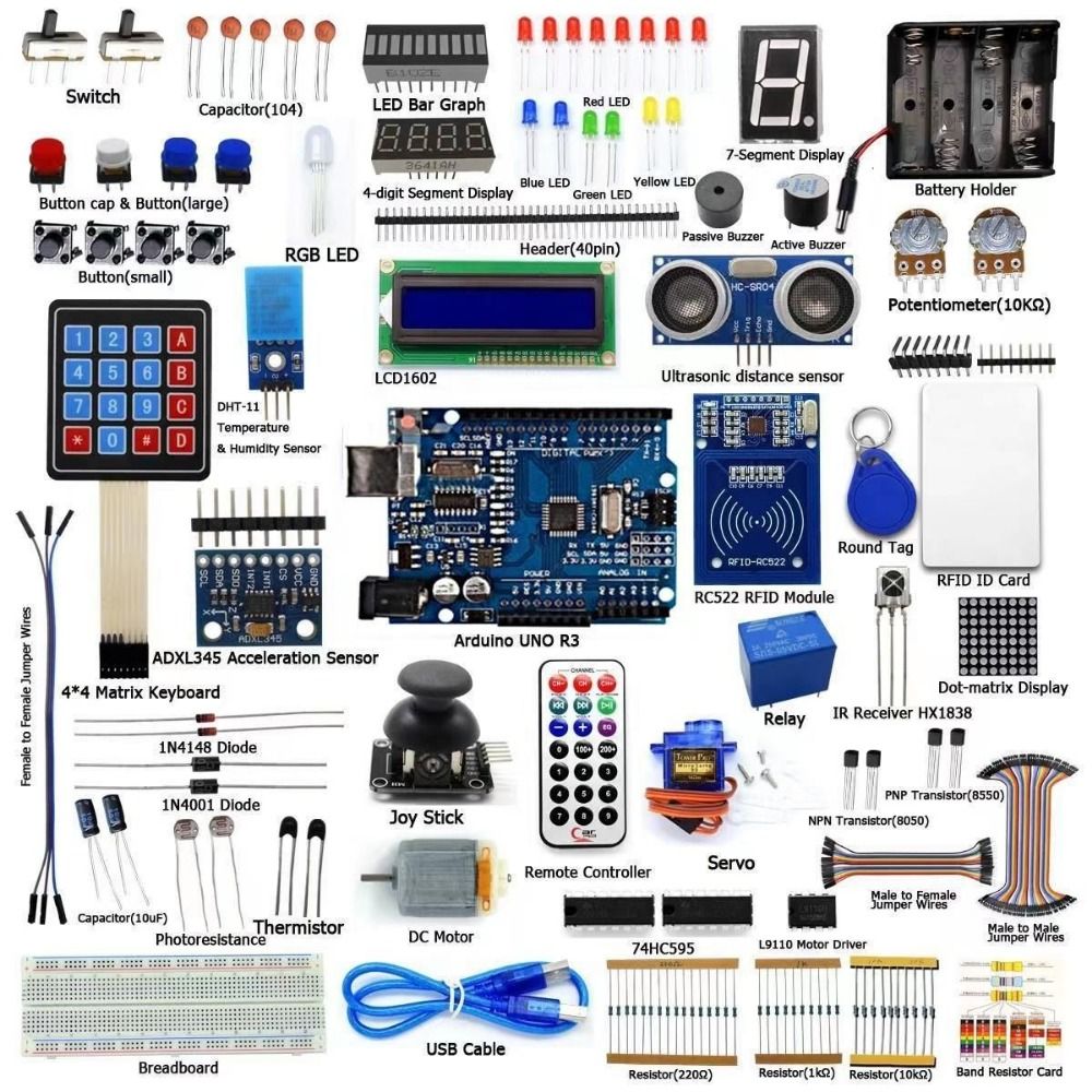 UNO R3 Arduino набор Для Программирования С Ардуино Kit