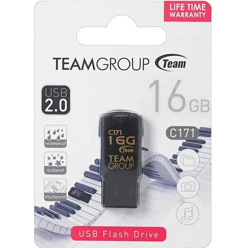 TeamgroupUSB-флеш-накопительC171(TC17116GB01)16ГБ,черный