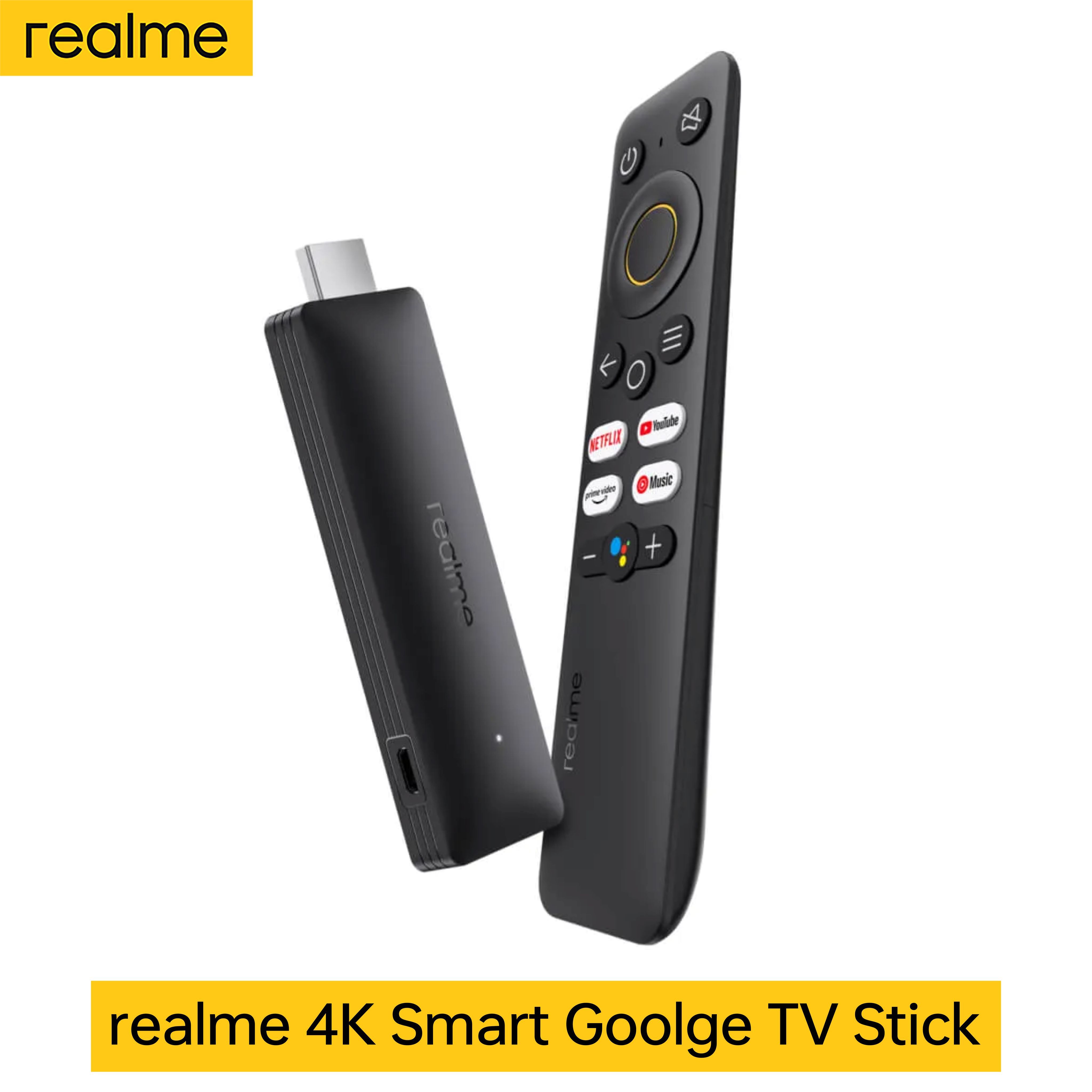 Медиаплеер realme Smart TV Stick, HDMI, microUSB, черный матовый, Android  купить по низкой цене с доставкой в интернет-магазине OZON (1129581239)