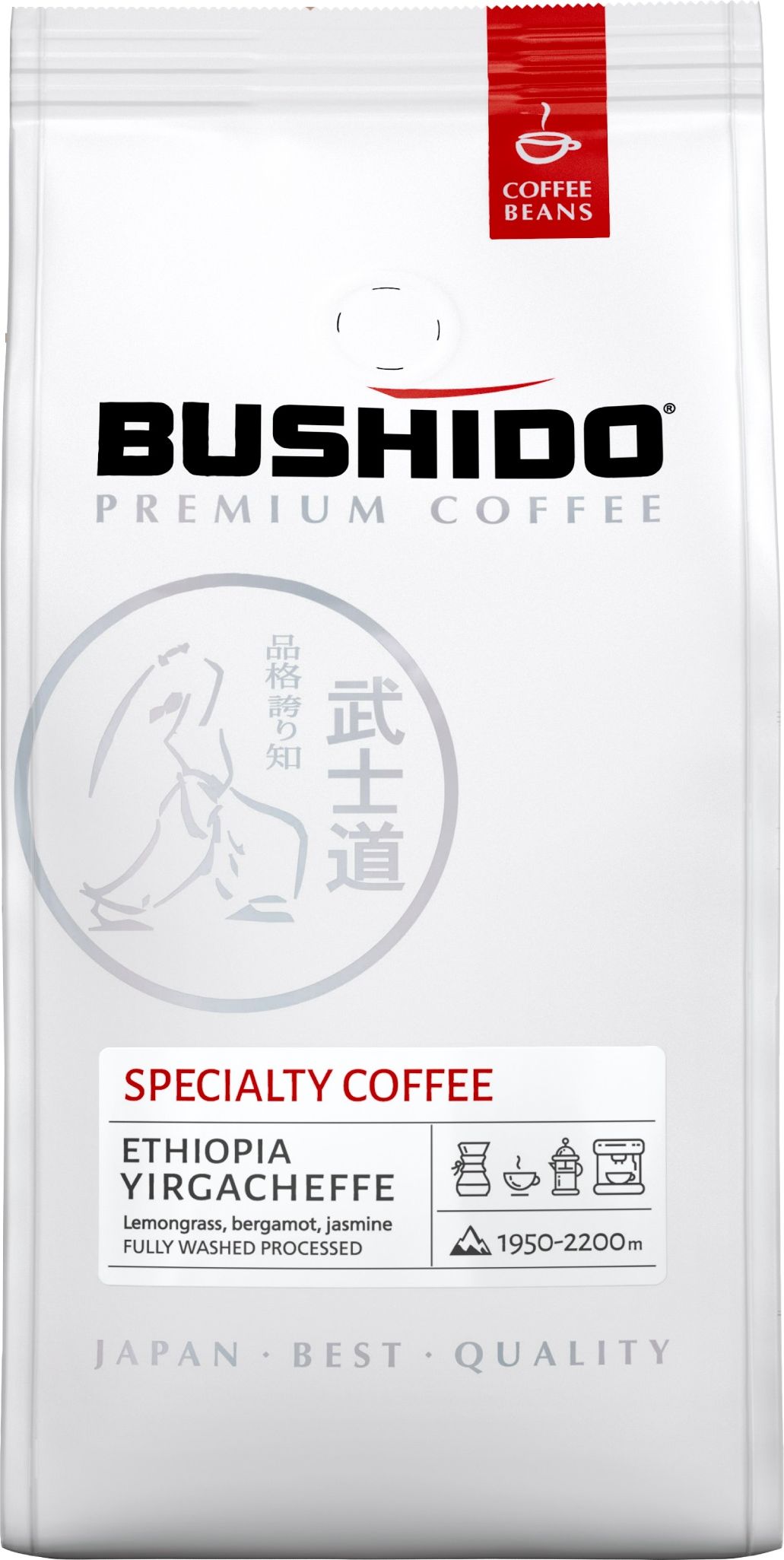 Кофе в зёрнах BUSHIDO Specialty Coffee, арабика, 227 г