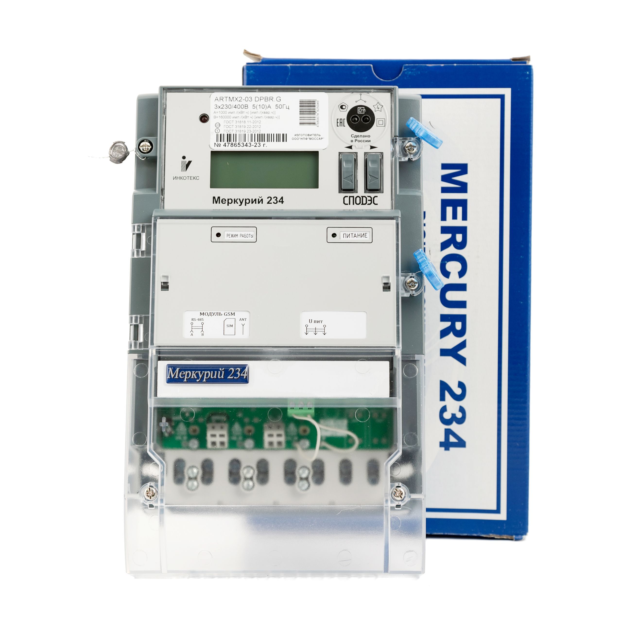 Счетчик электроэнергии Инкотекс 234 ARTMX2-03 (D)PBR.G, Трехфазный,  Многотарифный купить по доступной цене с доставкой в интернет-магазине OZON  (598001559)