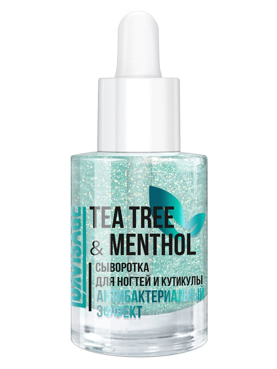 LUXVISAGE Сыворотка для ногтей и кутикулы TEA TREE & MENTHOL антибактериальный эффект 10 г