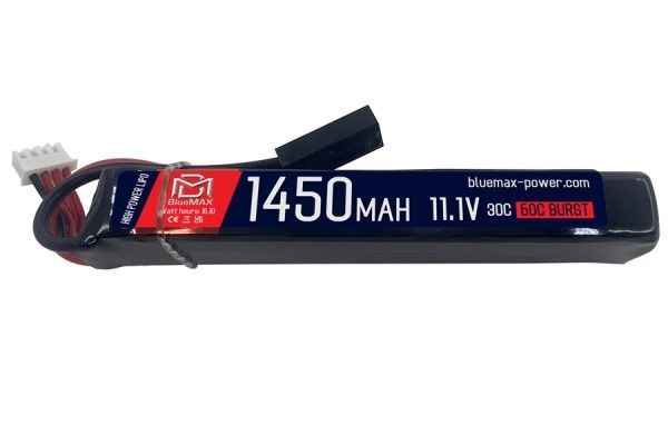 Аккумулятор LiPo, 1450 mAh, 11.1V, 30C, стик (BlueMax)