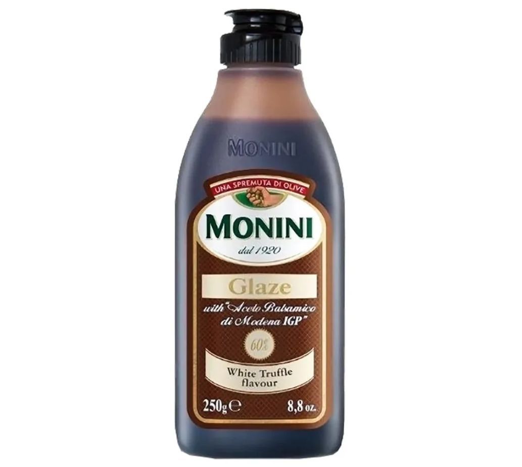 Соус Monini Balsamic Glaze Бальзамический со вкусом белого трюфеля (глазурь), 250 мл