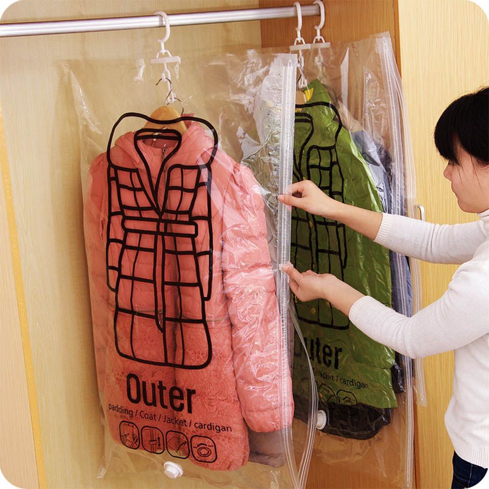 вакуумный мешок для одежды с вешалкой