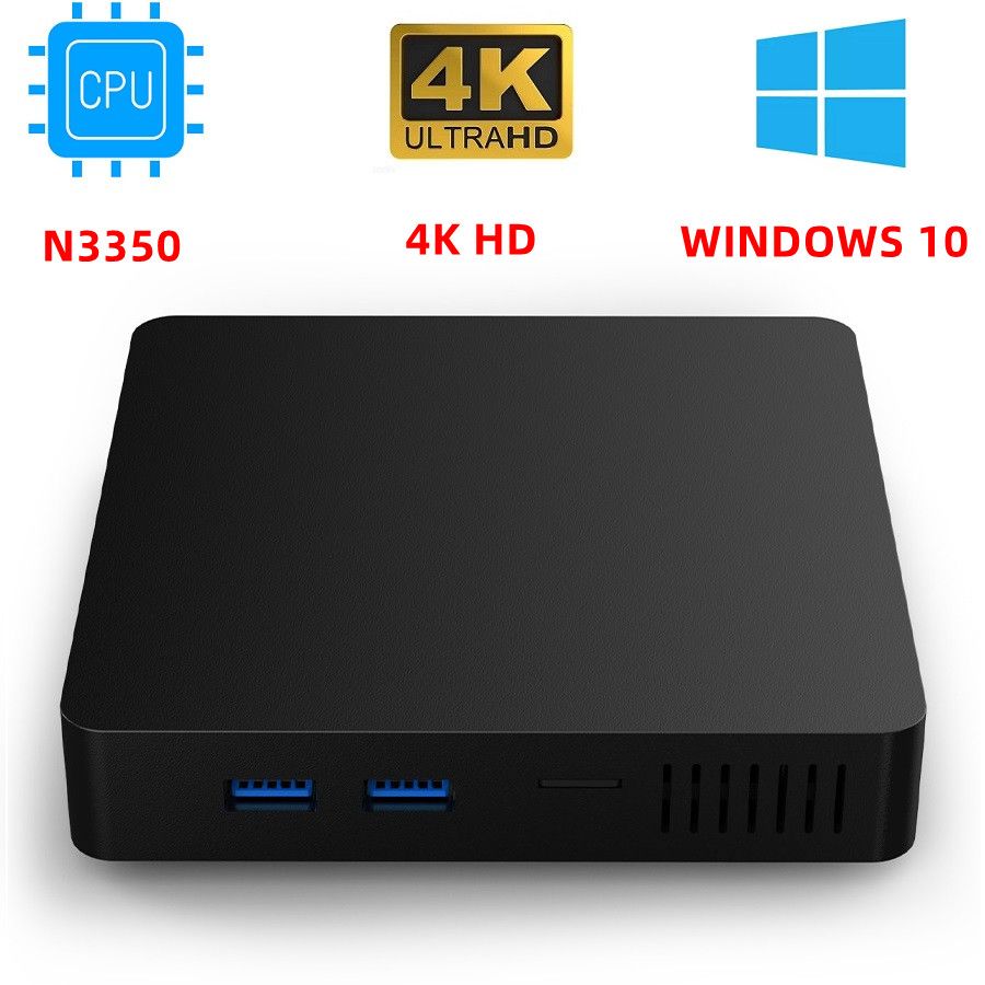 SZBOX S33 Мини-ПК Intel Celeron N3350 Windows 10 DDR4 6 ГБ 512 ГБ  поддерживает двойной HDMI USB 3.0 2,4G WiFi BT4.0 LAN 1000Mbs