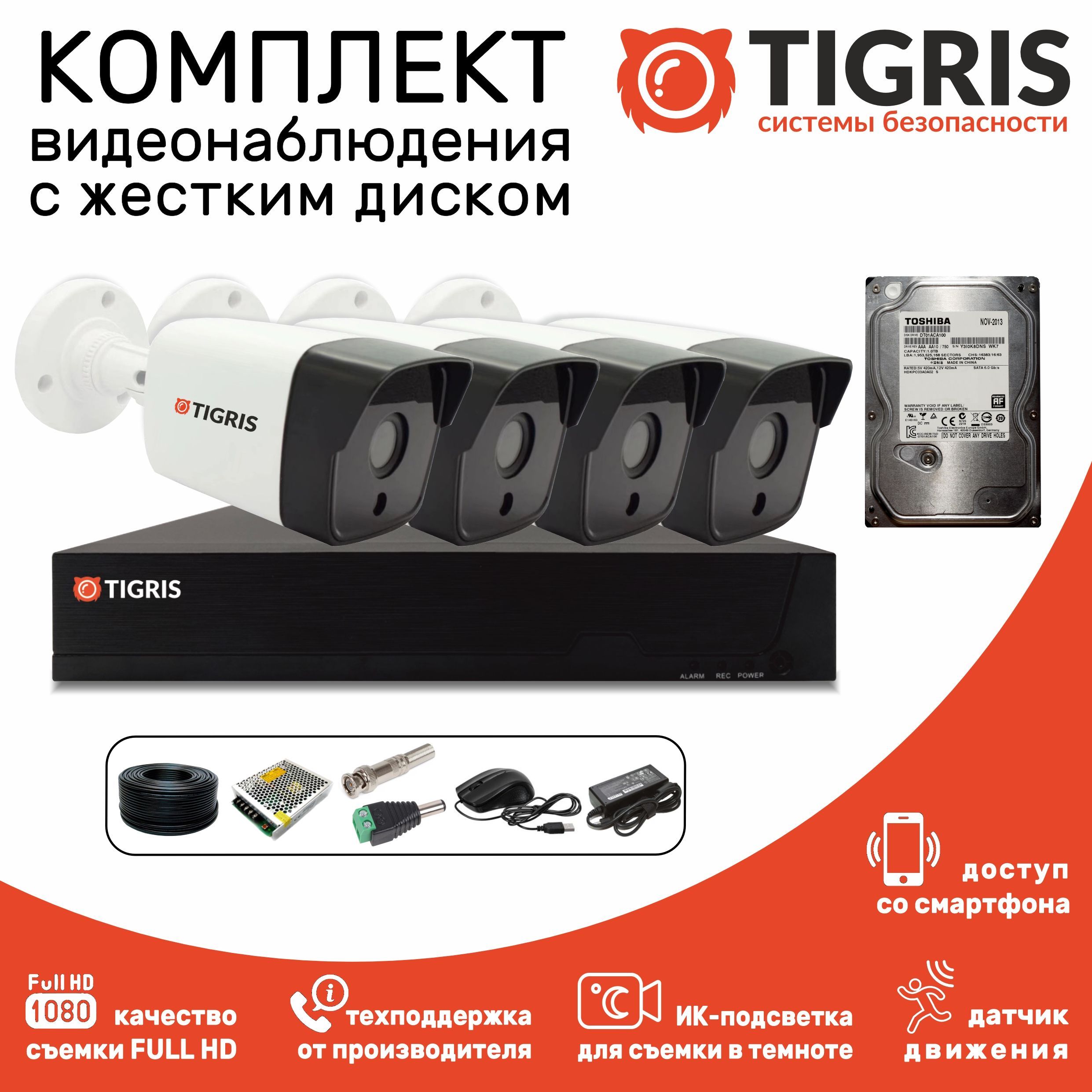 Tigris видеонаблюдение