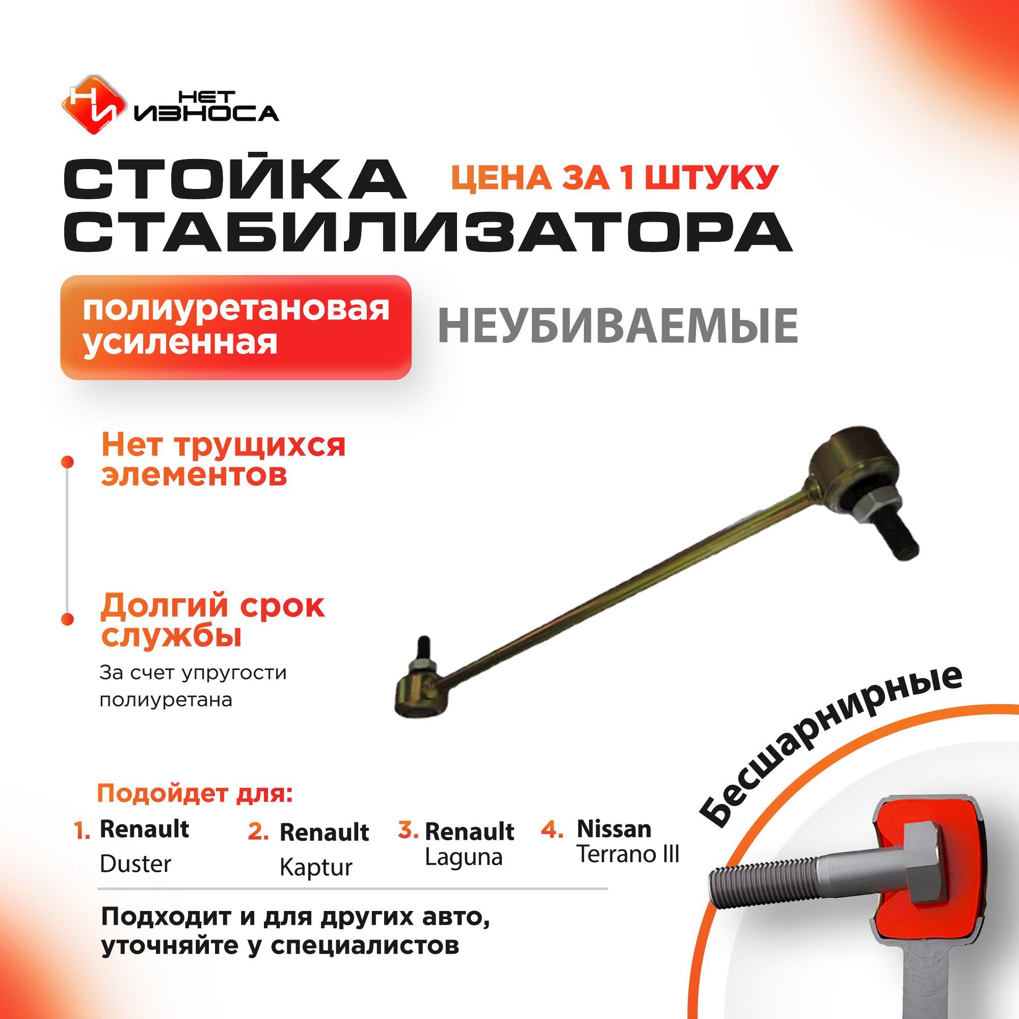 Стойки стабилизатора рено нет износа. Нет бренда 193-013.