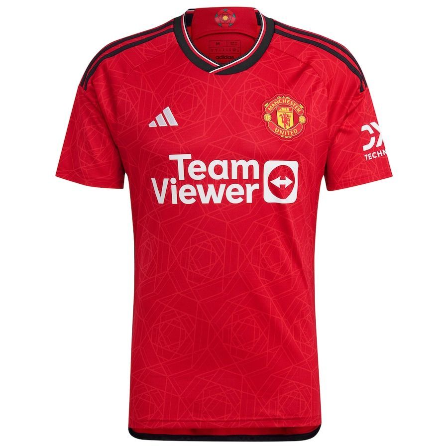 Футбольный мяч adidas Manchester United красный