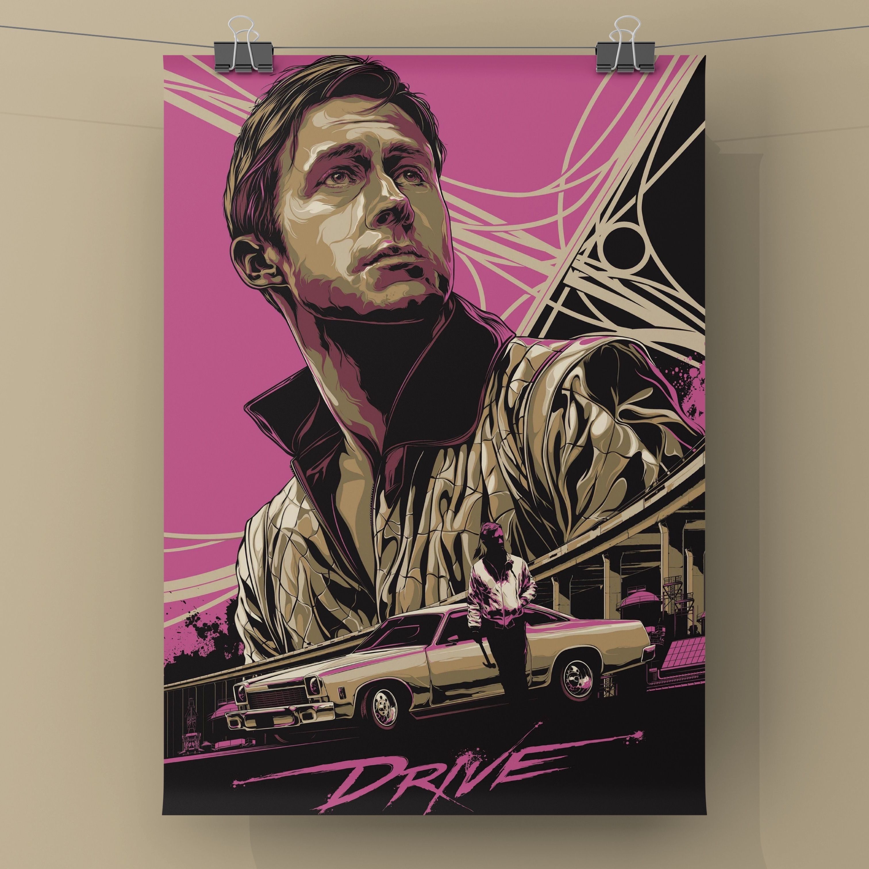 Постер"Drive/Драйв-Постердляинтерьераидекора",42смх29см