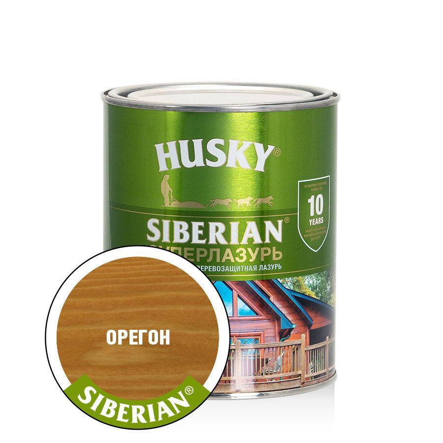 HUSKY SIBERIAN Суперлазурь орегон (0,9л)