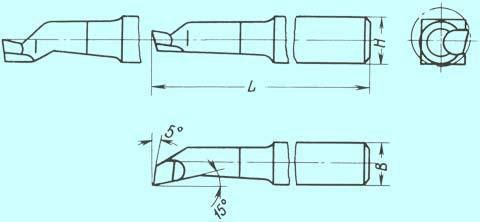 Расточной резец для сквозных отверстий чертеж