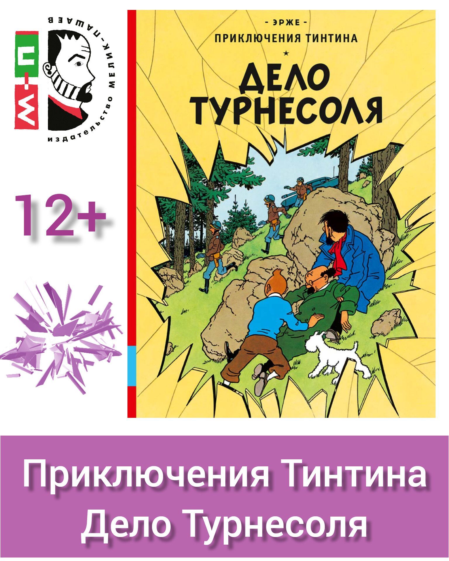 Приключения Тинтина. Дело Турнесоля. ЭРЖЕ. Серия комиксов бельгийского художника Жоржа Реми | Эрже