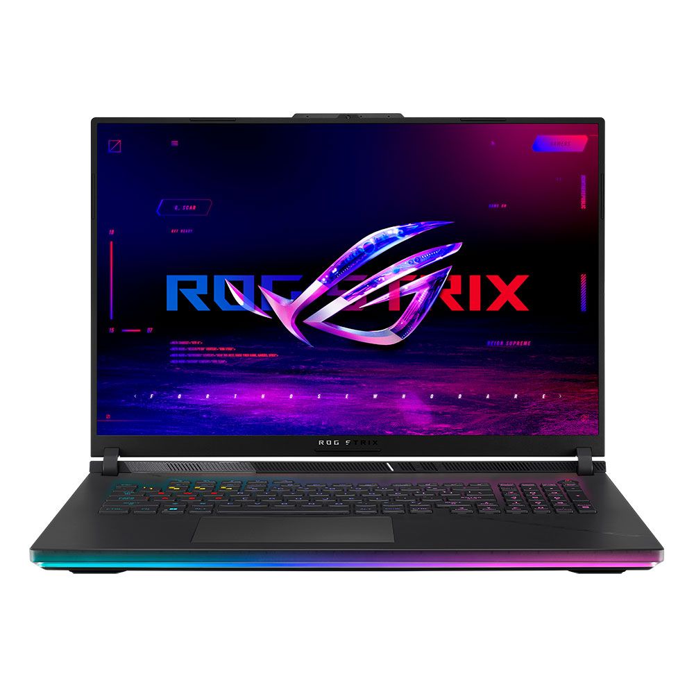 ASUSНоутбукROGStrixSCAR18G834JYR-R6149WИгровойноутбук18",IntelCorei9-14900HX,RAM64ГБ,SSD2000ГБ,GeForceRTX4090дляноутбуков(16Гб),WindowsHome,(90NR0IP2-M00710),черный,Русскаяраскладка