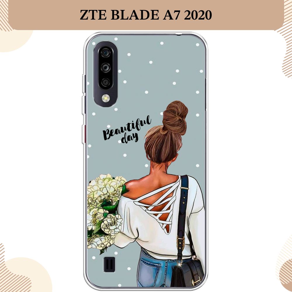 Силиконовый чехол на ZTE Blade A7 (2020) / ЗТЕ Блэйд A7 2020 Замечательный  день - купить с доставкой по выгодным ценам в интернет-магазине OZON  (232186273)