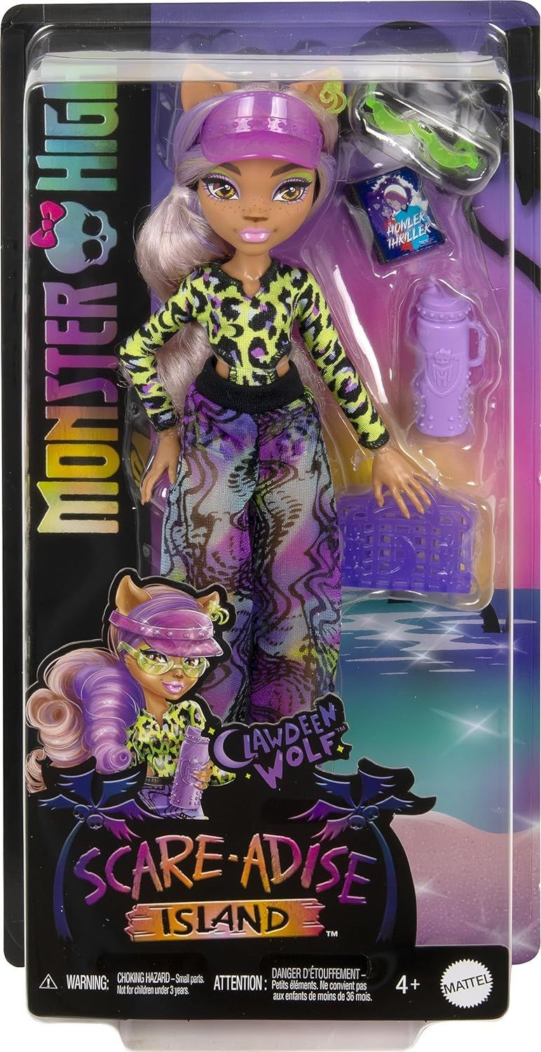 Кукла Monster High Clawdeen Wolf Scare-Adise Island, Клодин Вульф Остров  Страха - купить с доставкой по выгодным ценам в интернет-магазине OZON  (1344663706)