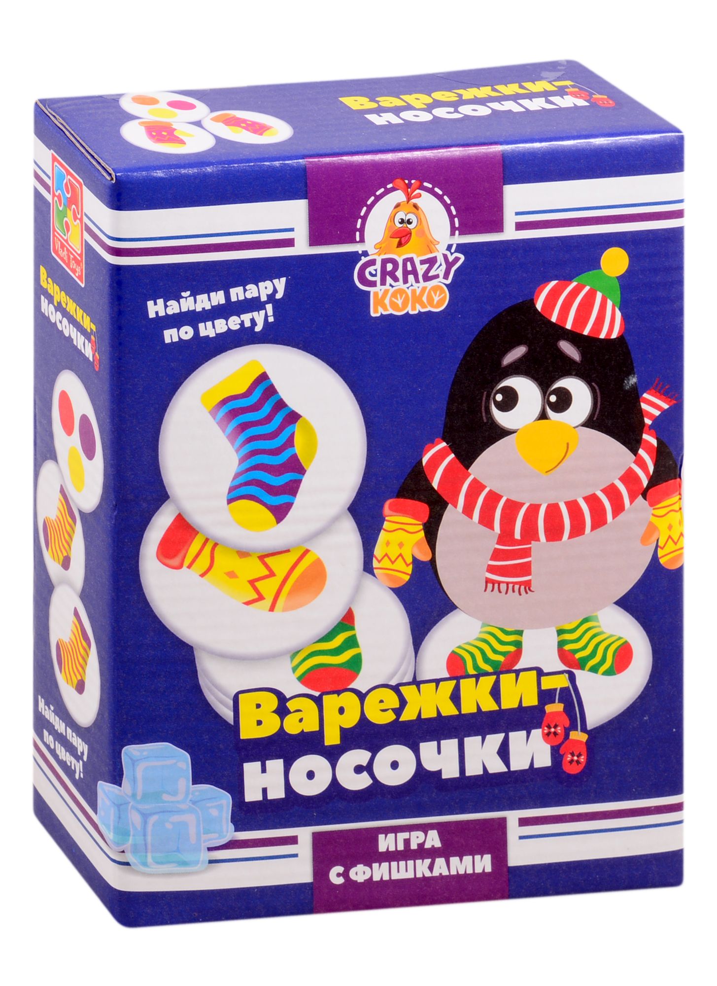 Игра настольная ТМ Vladi Toys Варежки-носочки - купить с доставкой по  выгодным ценам в интернет-магазине OZON (1255049208)