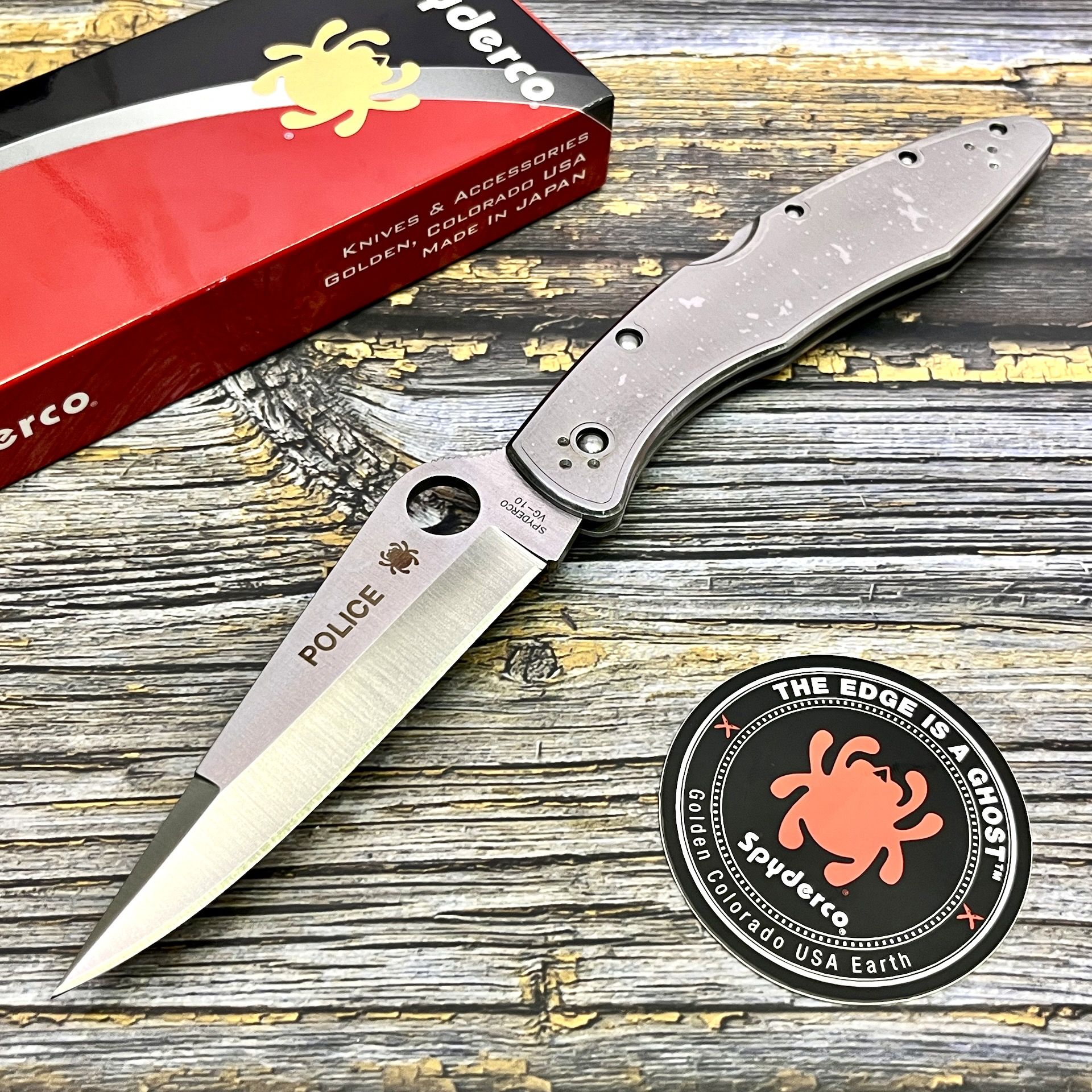 НожскладнойSpydercoSC7PPolice,StainlessHandles