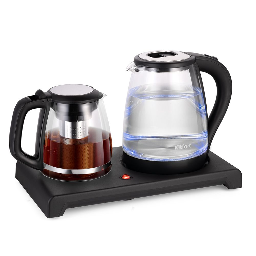 Golda Inc. - Glass Tea Maker Electric Kettle Tray Set-Kettles