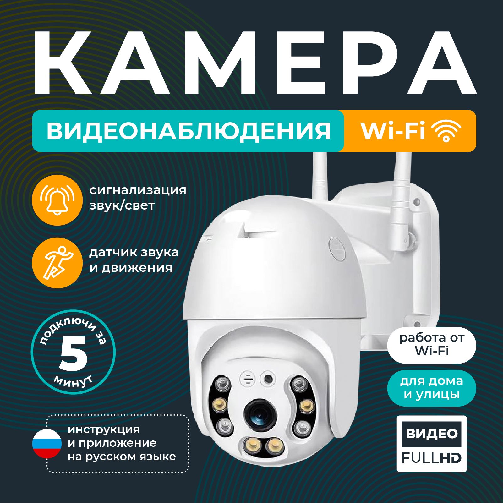 Камера видеонаблюдения E54C3B2B9C9C4ED8BA735B055B895D13 2304×1296 - купить  по низким ценам в интернет-магазине OZON (1391967470)