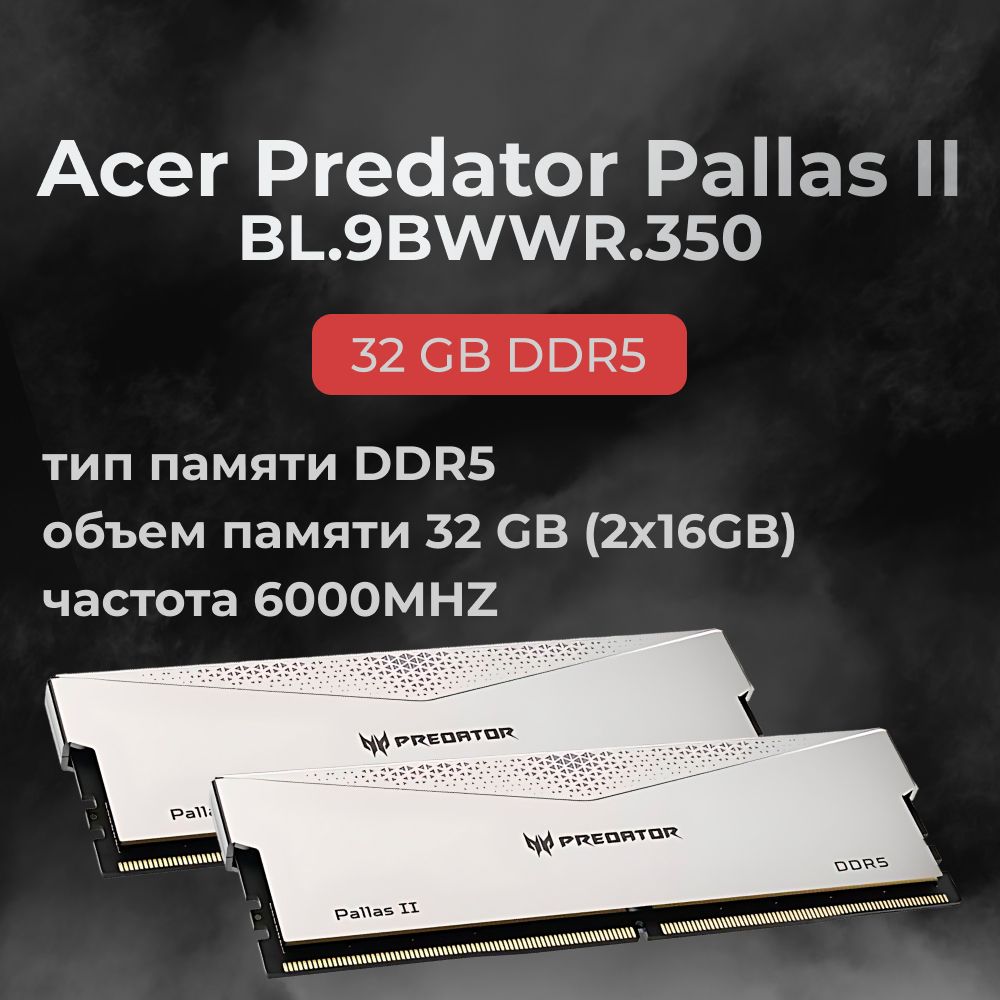 Модуль оперативной памяти Acer BL.9BWWR.35016 ГБ (BL.9BWWR.350) купить по  выгодной цене в интернет-магазине OZON (1033533576)