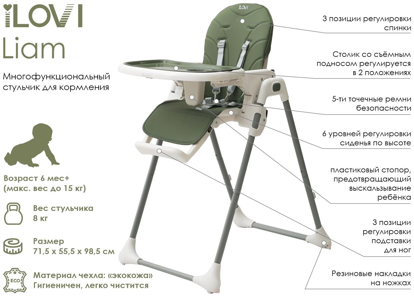 Стульчик для кормления Avent