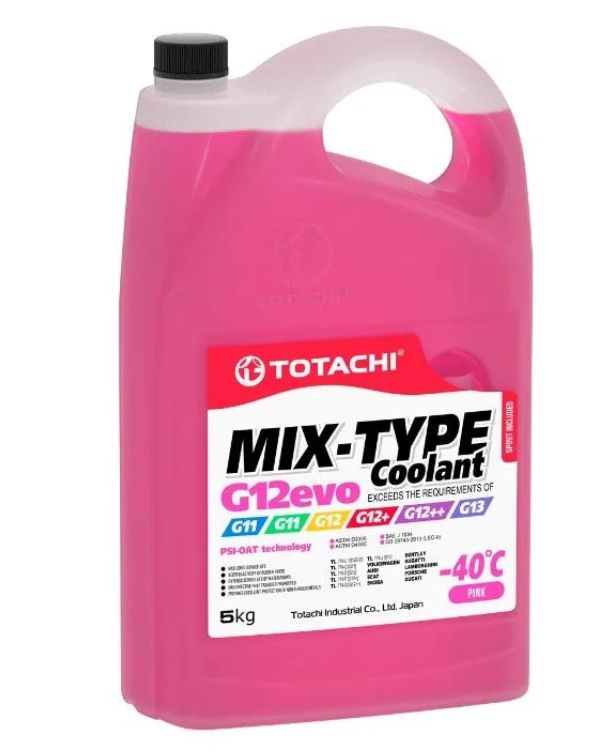 ОхлаждающаяжидкостьTOTACHIMIX-TYPECOOLANTPink-40CG12evo5кг